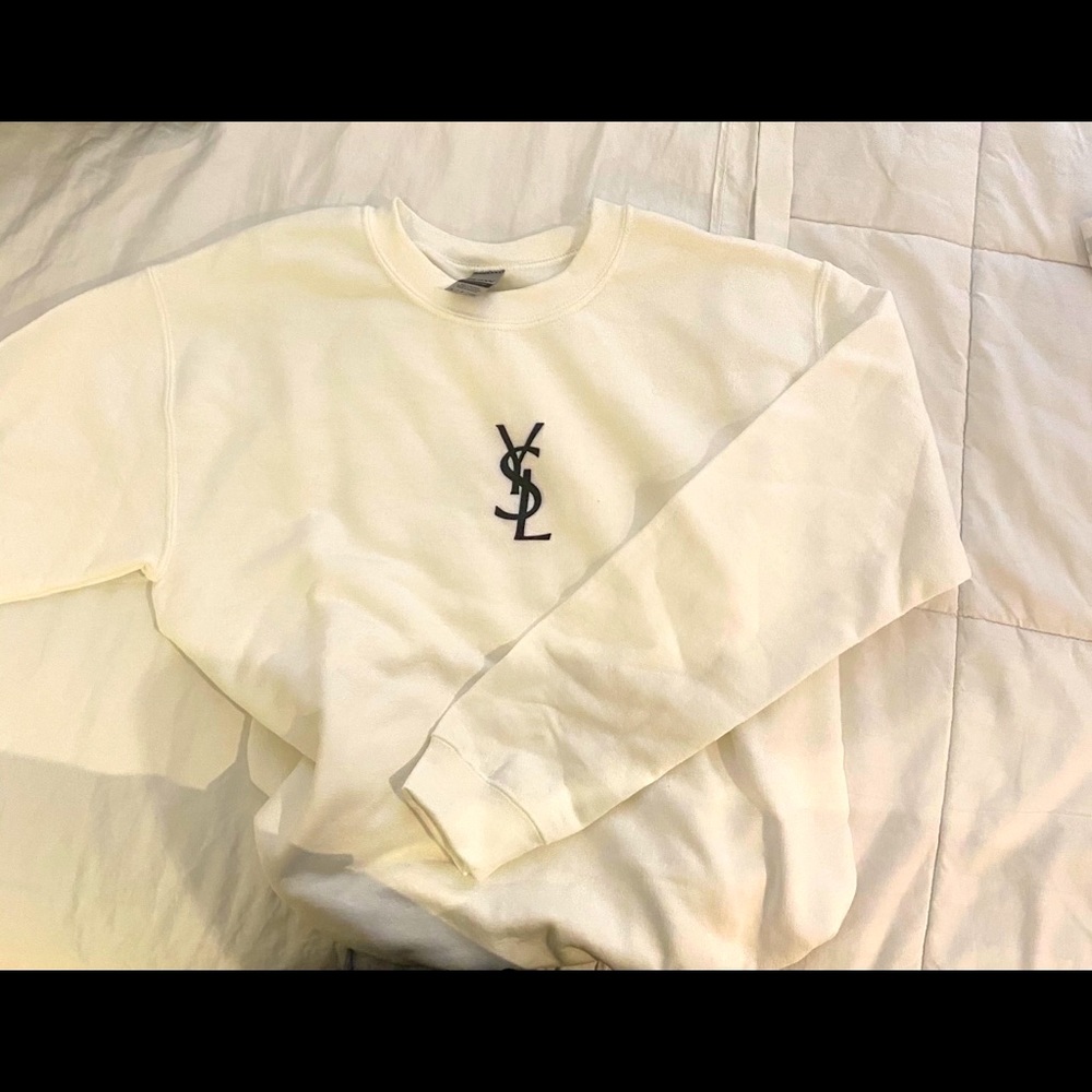 Customized Sweatshirt Adult trendy YSL crewneck